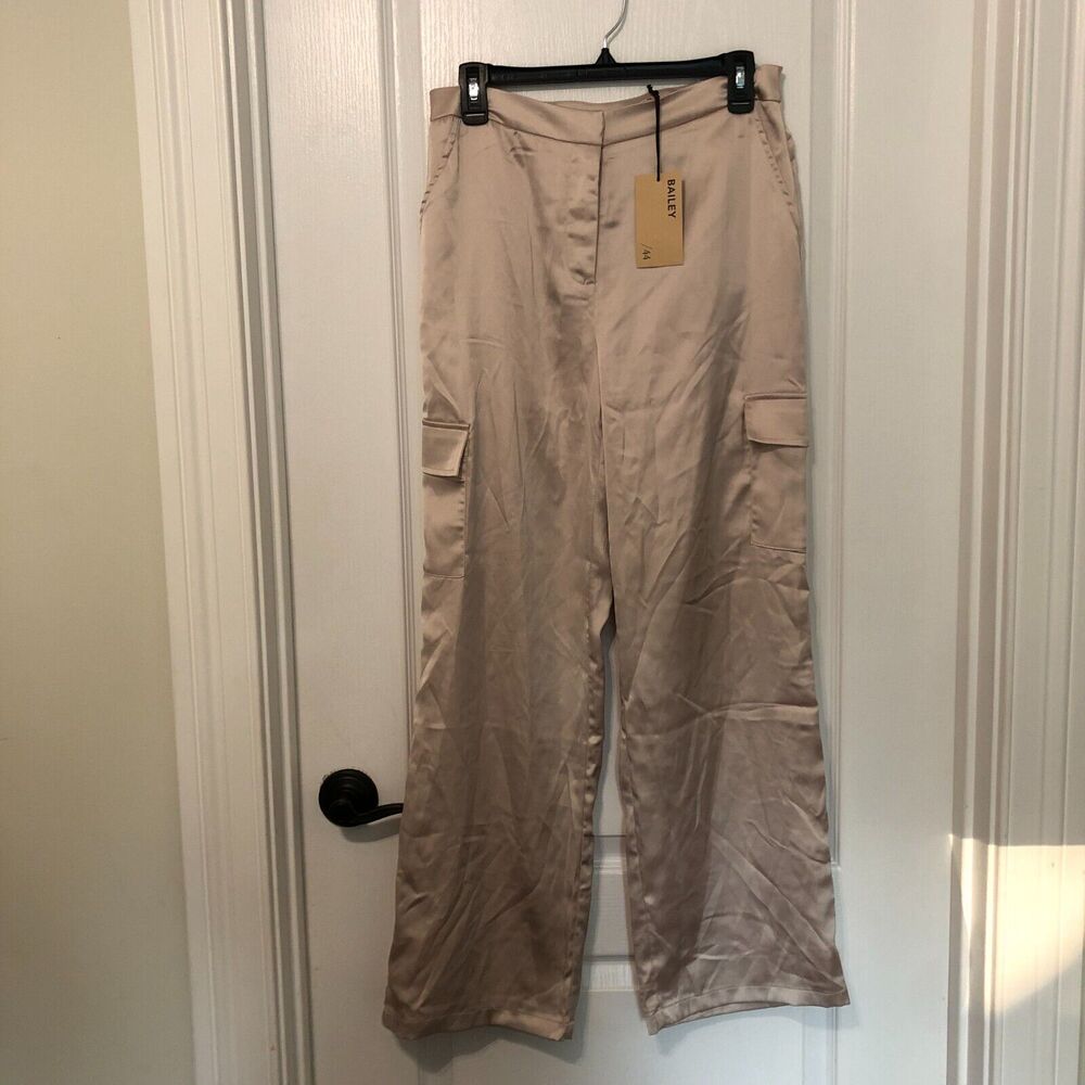 Bailey/44 Womens Pants Size 6 Brown Cargo Mid Rise Pockets‎ NWT